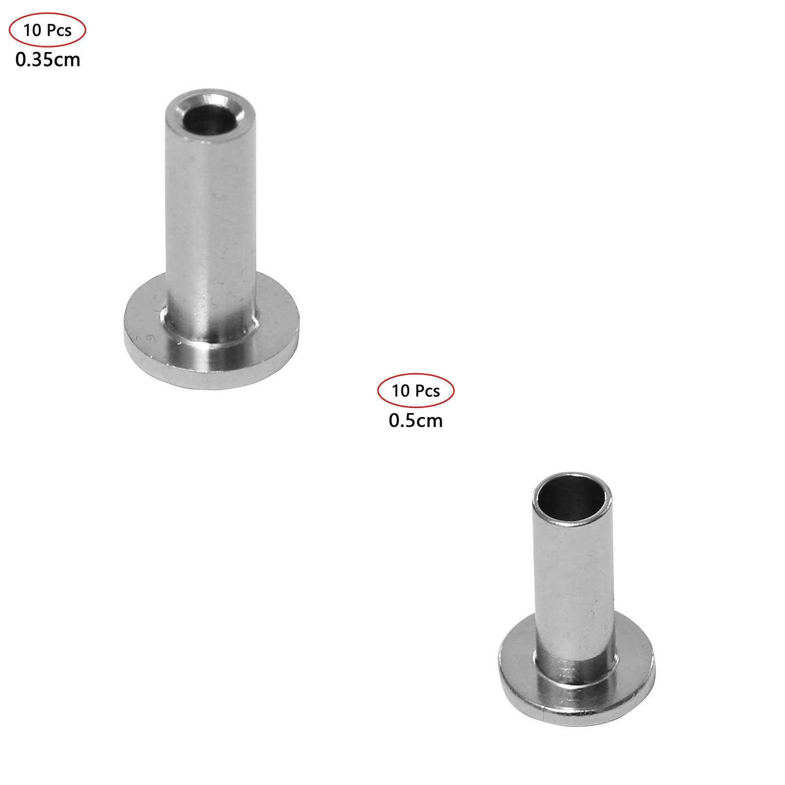 10 Draad Crimp Mouwen Koordvergrendeling Roestvrij Staaldraad Protector Mouwen Tule Voor Kabel Reling Dek Draad Adereindhulzen Touw Hardwar