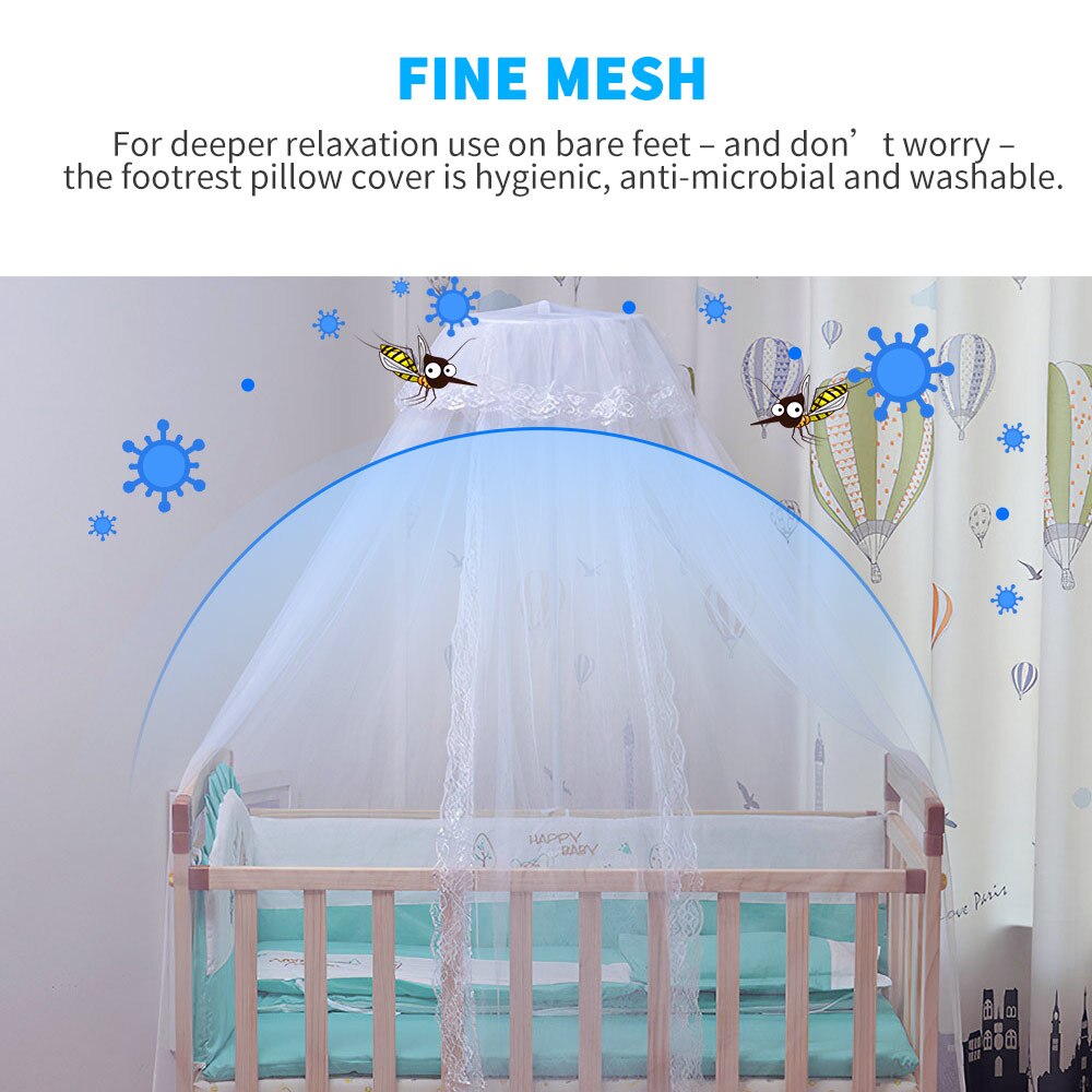 Mosquitera colgante para cama de bebé, dosel de cuna, cortinas de tul para dormitorio, casa de juegos, tienda de campaña para habitación de niños