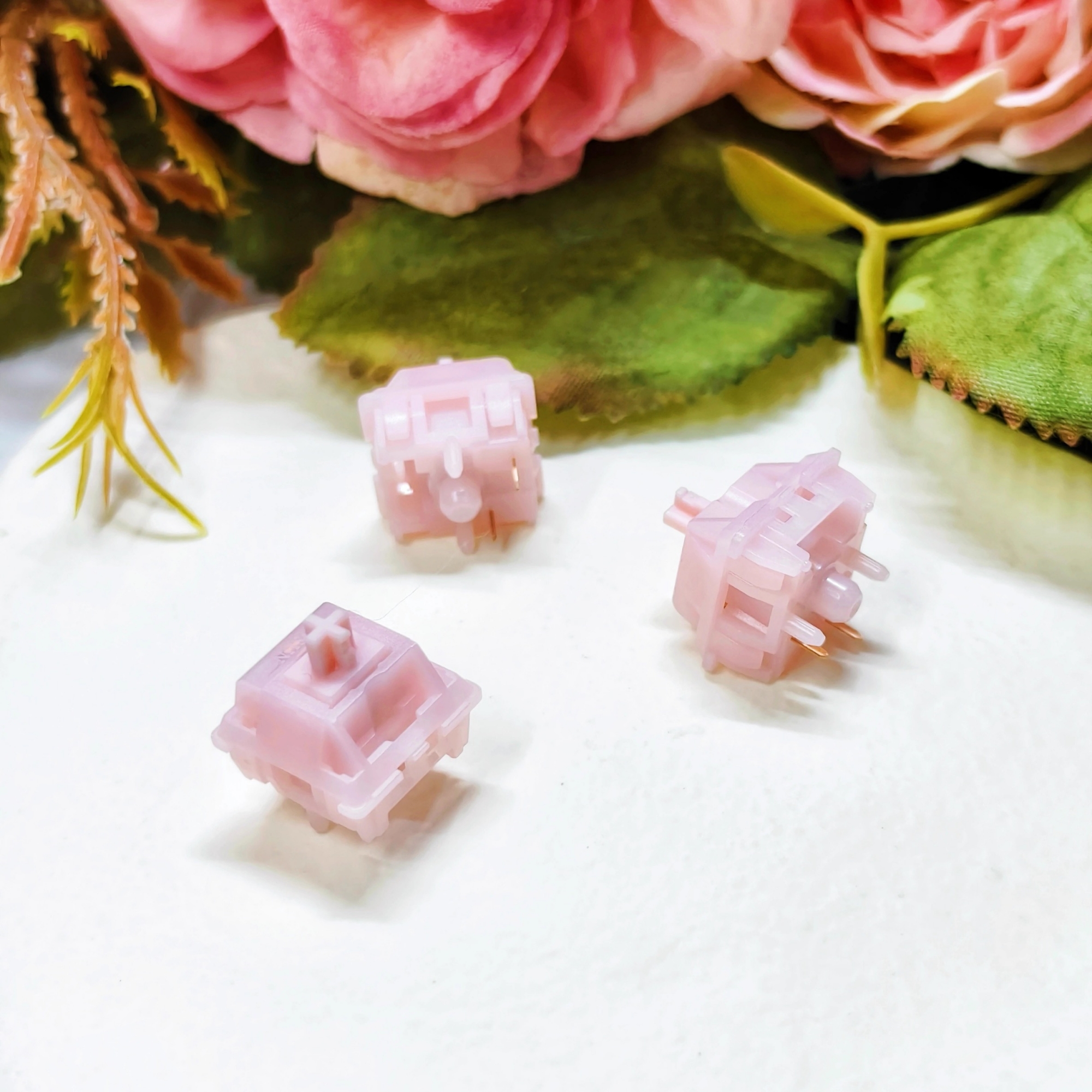 Slient Linear Switch 23g Mechanical Keyboard Mx Switches LY Axis LingLong Switch Swap 5 Pin Custom Pink Switch TM680 Anne 2: Khaki