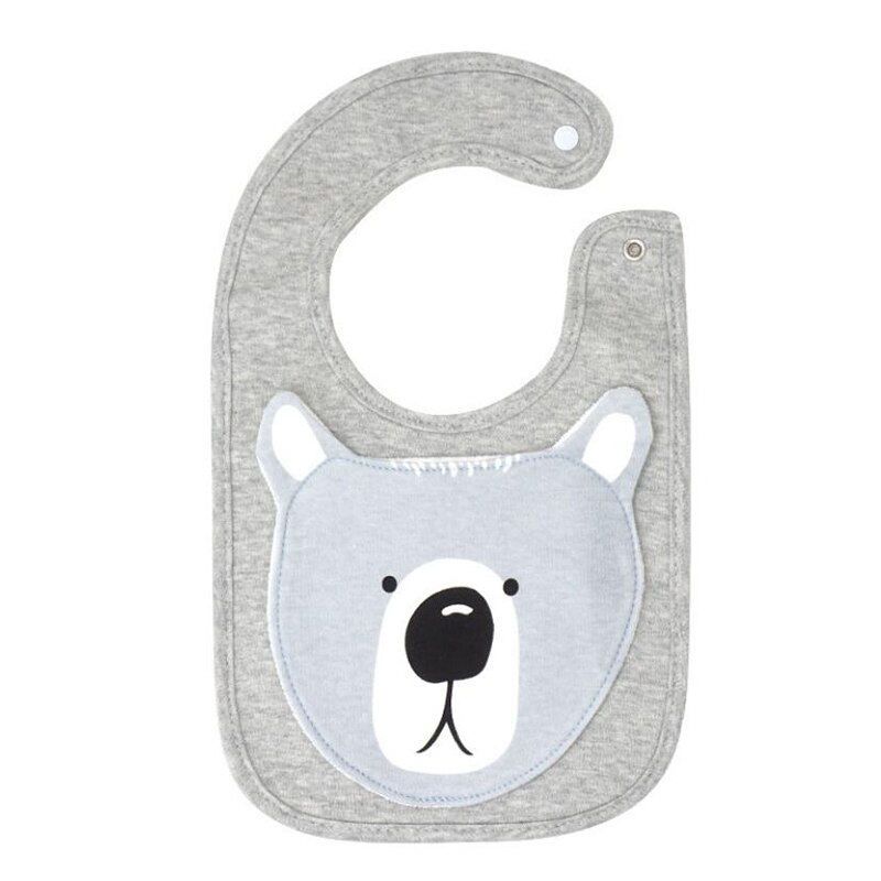 Più il formato del bambino bavaglini animale Patch Panni Del Burp del bambino fox baberos panda bandana bib 6-36 M bavaglini spuugdoekjes bavoir slabbetjes: bear baby bibs