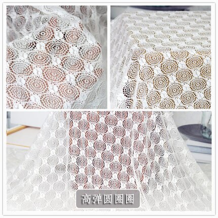 100cm * 140cm / Piece, White Embroidery Lace Cloth, Summer Dress Curtain, Wedding Dress Fabric, DIY Handmade Material: 7