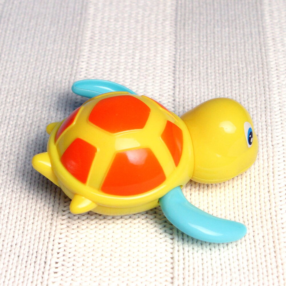 Leuke Cartoon Dier Schildpad Zwemmen Wind-up Ketting Uurwerk Kid Baden Speelgoed