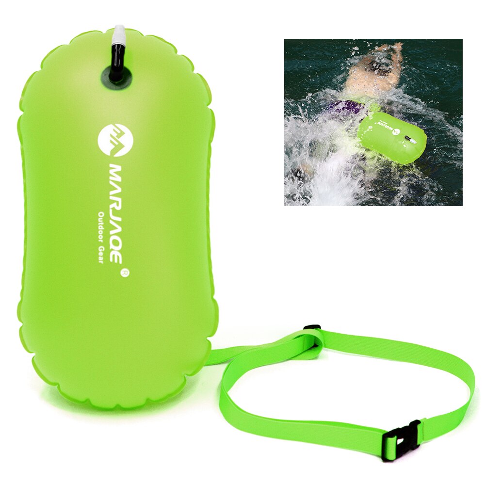 Inflatable Swimming Bag Backpack Waterproof PVC Swimming Snorkeling Water Life Buoy Float Bag for swim kayaking boating rafting: Yellow Color