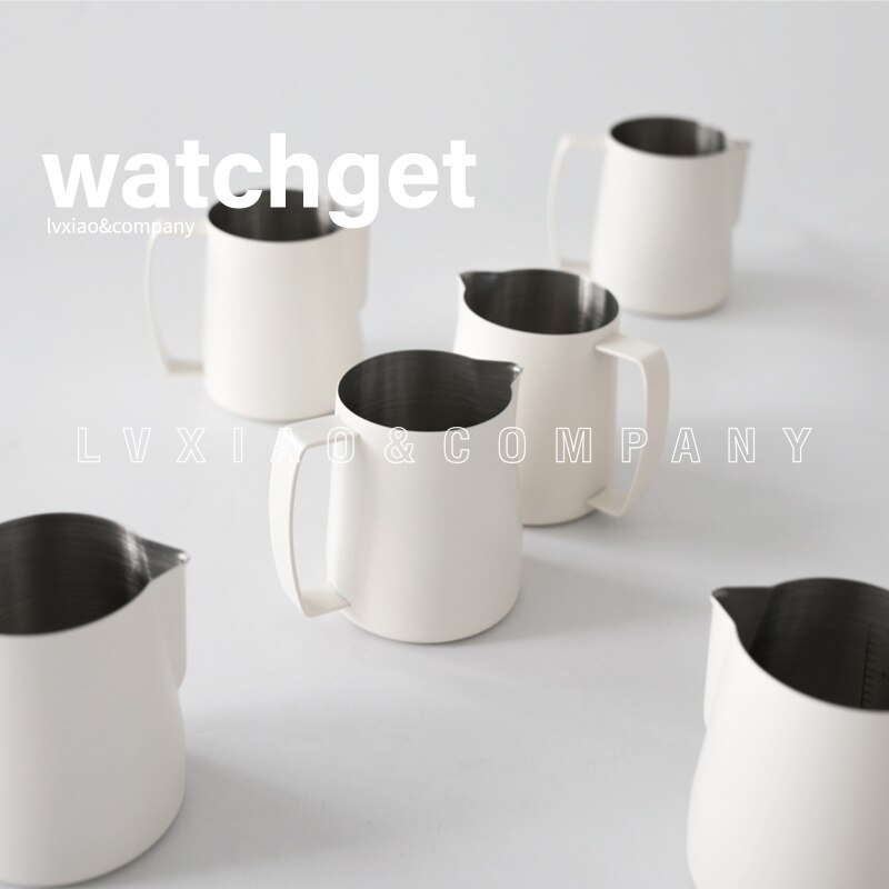 watchget Stainless Steel Milk Frothing Jug Espresso Coffee Latte Art Pitcher Barista Coffee Latte Cappuccino 20OZ 600ml
