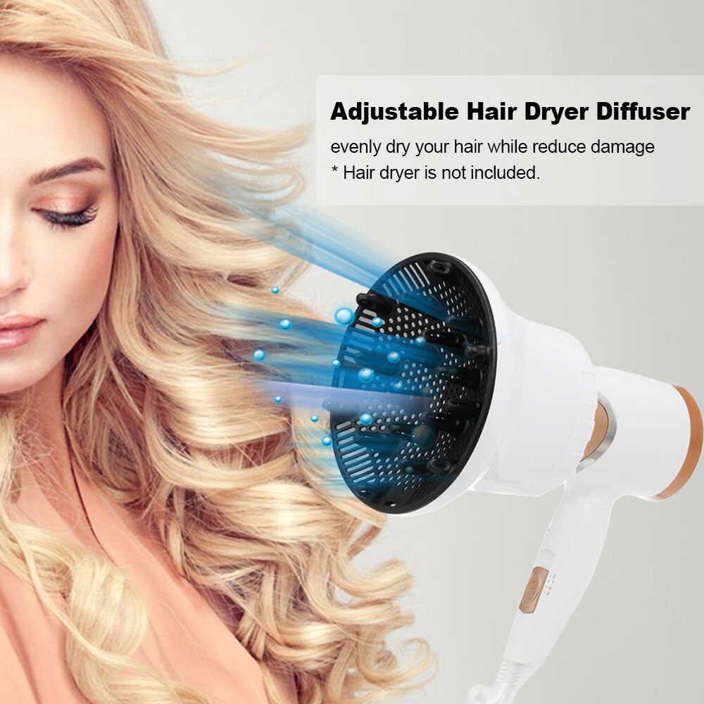 Hair Drier Diffuser Adjustable Blow Driers Diffuser for Curly or Wavy Hair Styling Accessories Salon Hair Tool