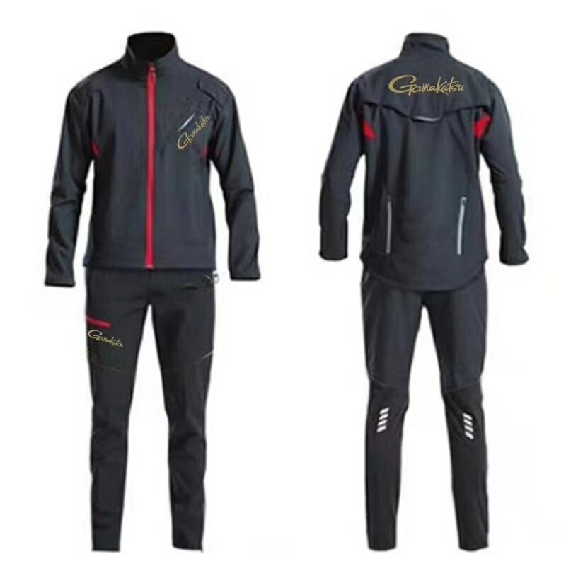 Gamakatsu Vissen Jas Herfst Winter Fleece Warm Vissen Kleding Waterdicht Ademend Vissen Soft Shell Jas Broek