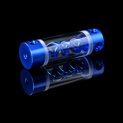Syscooling art 31 vandkøling kølevæske genopretter gennemsigtig t spiralreservoir med rgb lys: Blå