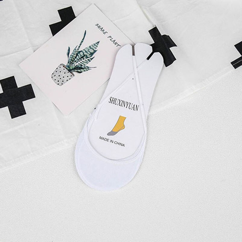 Zachte Katoen Slippers Vrouwelijke Kleurrijke Hoge Hakken Sokken Mode Vrouwen Ademend Boot Sokken Zomer Korte Onzichtbare Sok 5 Paren/partij: B