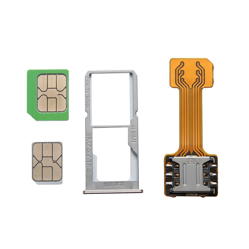 1PC Universal TF híbrido Sim ranura para tarjeta SIM Dual adaptador Micro SD Extender Nano Cato para Android teléfono tres elección