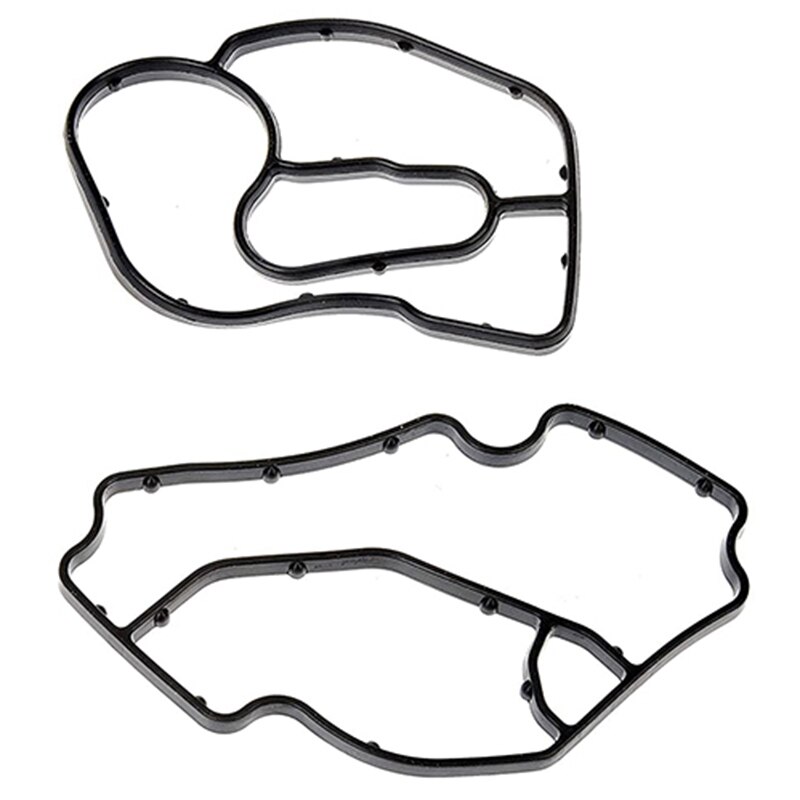 Junta de carcasa de filtro de aceite de goma negra, compatible con Mercedes Benz ML320, ML350, R320, Dodge Sprinter, 6421840080, 6421801410, 2 uds.