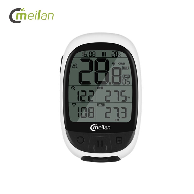 Meilan-cronómetro inalámbrico M2, con GPS, ordenador para bicicleta con ANT + y Bluetooth, velocímetro, Sensor de cadencia y control del ritmo cardíaco