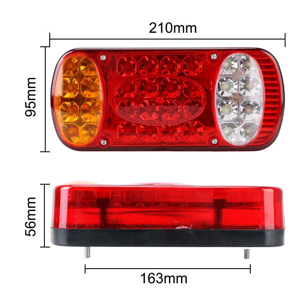 Signal Indicator For Trailer Lorry 1Pc 32LED Rear Stop Brake Lights Waterproof Taillight 12V Car Truck Tail Light Rear Lamps