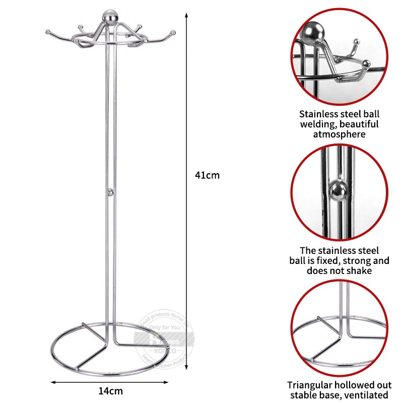 KONCO 6 Stuks Kictche Kookgerei Set Roestvrij Staal Kookgerei Set met Organizer Houder Stand Keuken Koken Gereedschap