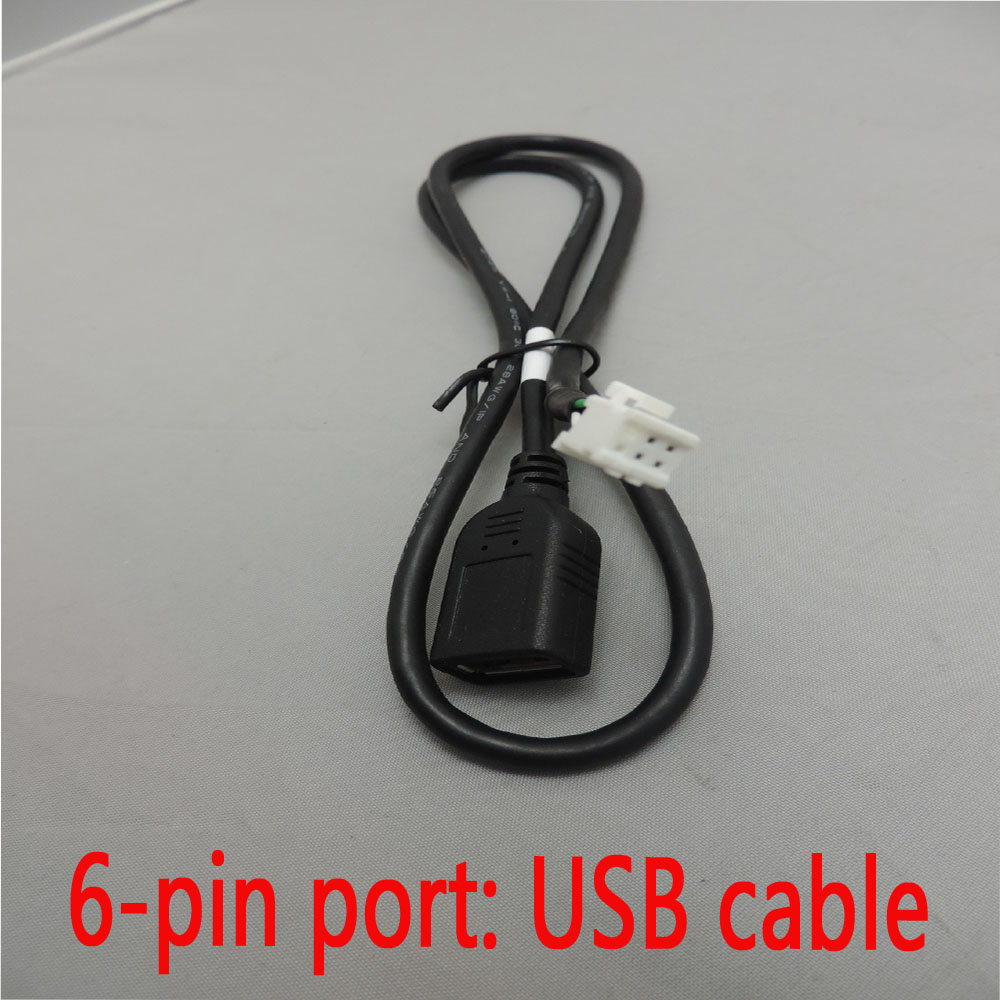 1din of 2din Android Power Kabel USB mic radio GPS HD multimedia speler accessoire voor Hoxiao Alidesheng Toyota Nissan ISO suzuki: USB6