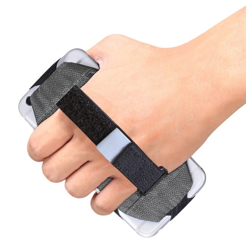 Bolso de mano para teléfono móvil para hombre y mujer, impermeable, para correr debajo del brazo, bolsa para deportes al aire libre, brazalete Universal para Fitness, funda para brazalete: Grey