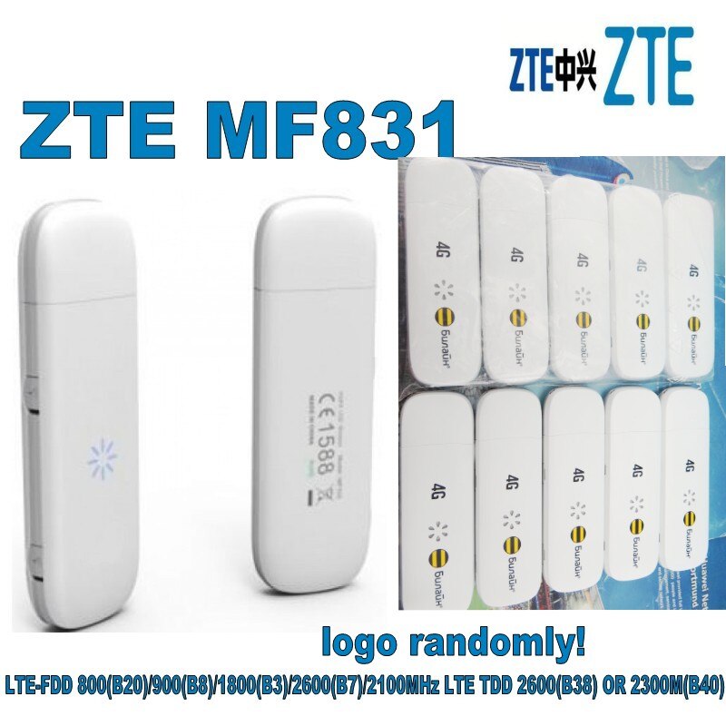 ZTE MF831 4G Dongle 2 External Antenna Port LTE USB Modem plus 2pcs 4g antenna