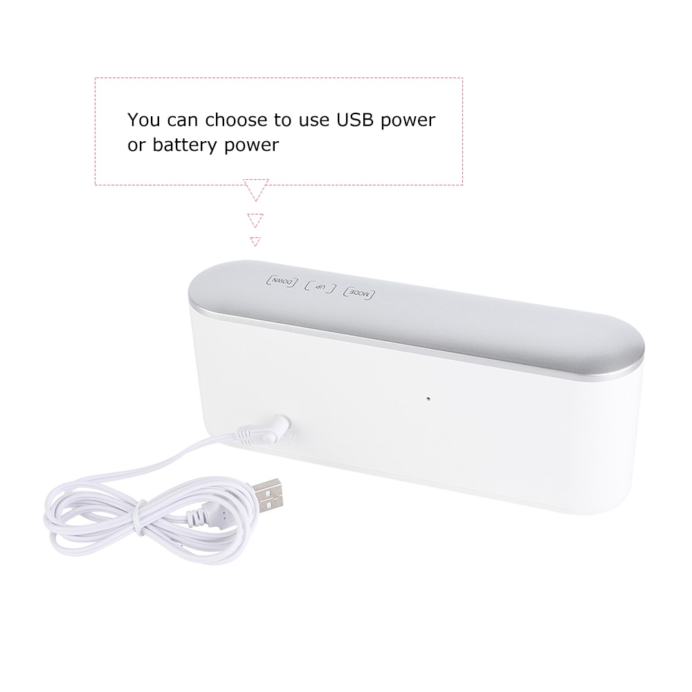 LED Digital Alarm Clock Thermometer Display Mirror Electronic Clock Table Clock with USB Cable Night Mode Function Home Decor