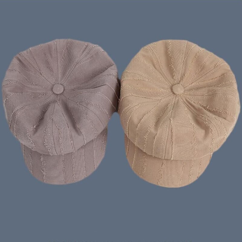 Tendance octogonale casquette gavroche femmes bérets printemps automne chapeau rétro artiste peintre dame bérets décontracté és pour les femmes cassés chapeaux