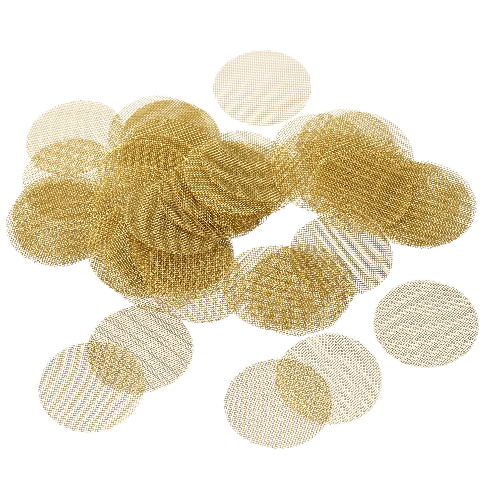 Uxcell Pipe Screen Brass Screens 20mm Diameter for Pipe Filter, Pack of 50