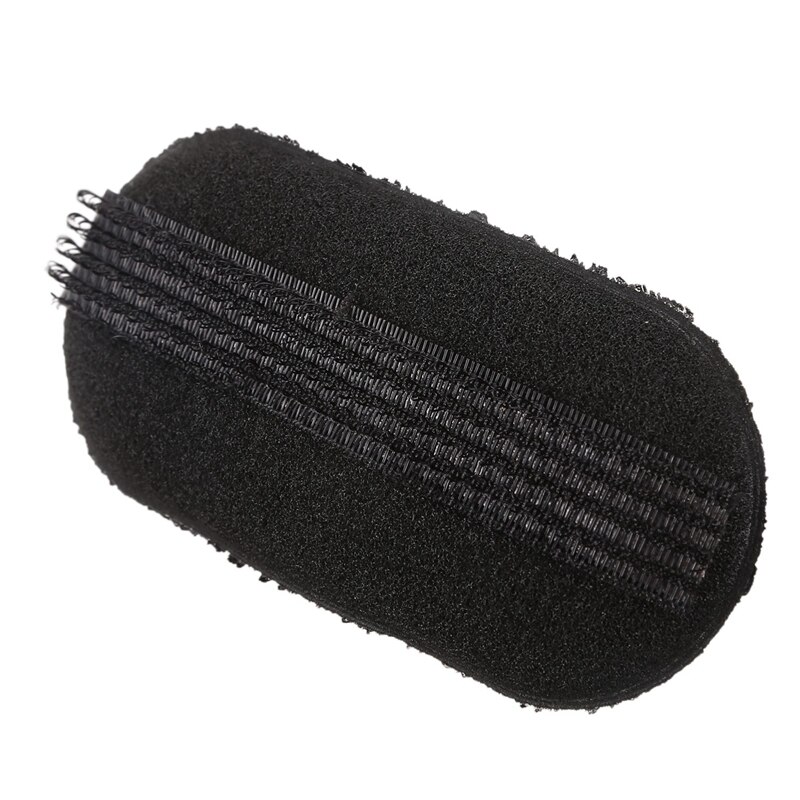 4 Pcs Black Sponge Hair Clip Volume Bumpit Padding Bun Updo