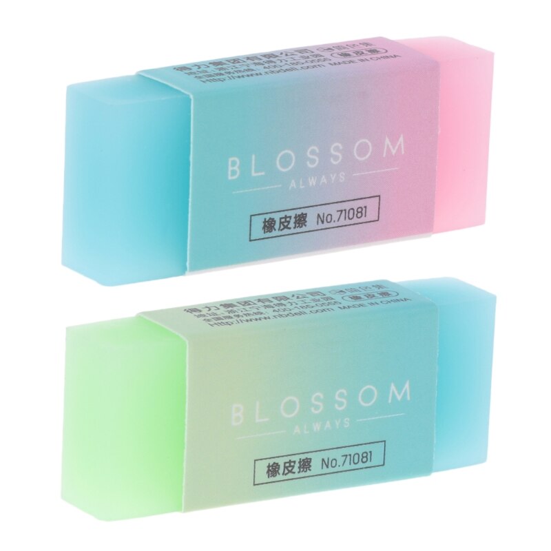 Gomas de borrar de goma para lápices de colores, cubo Flexible, suave y duradero, para la escuela, para niños