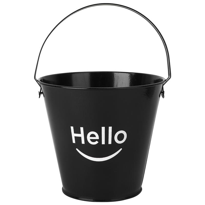 1Pc Iron Art Ice Bucket Food Container Fried Chicken Storage Bucket