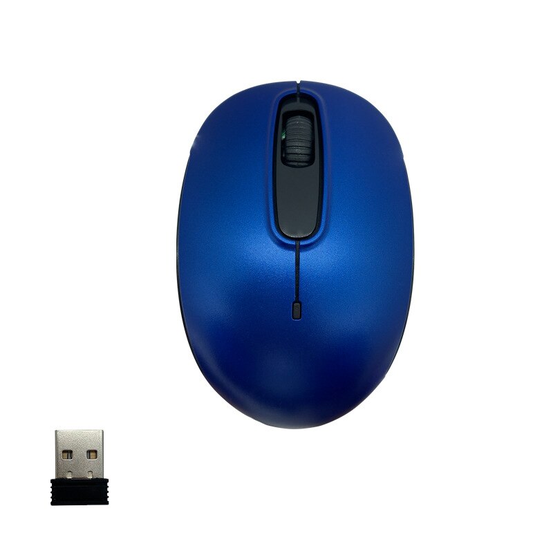 Mini souris d&#39;ordinateur sans fil, 2.4Ghz, pour la maison, le bureau, ordinateur portable: Bleu