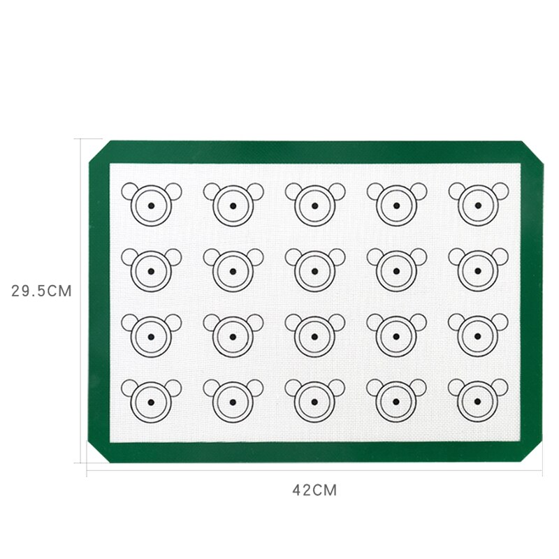 42X29.5cm Siliconen Gebak Cake Makaron Oven Bakvorm Sheet Mat Non-stick