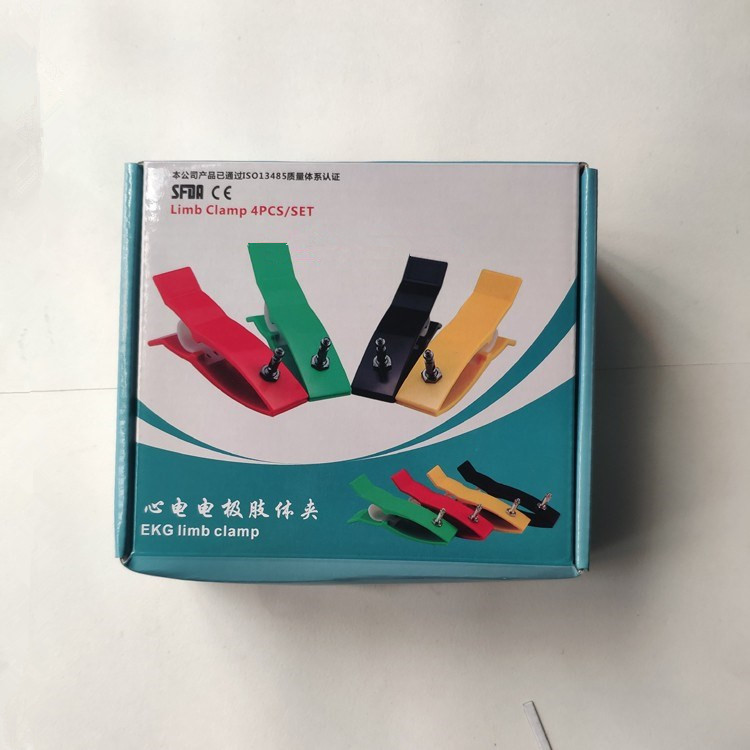 Universal ECG machine limb clamp ECG machine clip ECG limb electrodes Clip 4pcs/SET Applicable to all brands