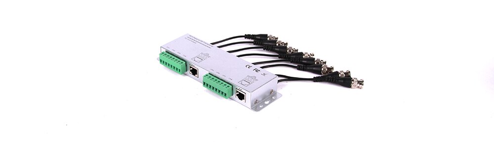 8CH HD CVI/TVI/AHD Passive Transceiver 8Channels Video Balun Adapter Transmitter BNC to UTP Cat5/5e/6 Cable 720P 1080P