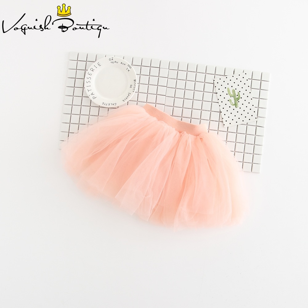 Baby pige net slør nederdel børn sød prinsesse tøj fødselsdag småbørn bold kjole fest kawaii tutu nederdele