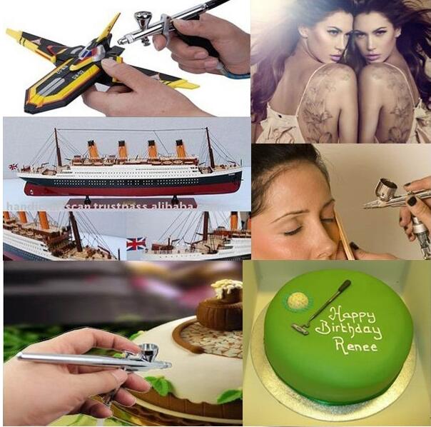 Model Cake Coloring Airbrush Portable Handheld Air Paint Sprayer Beginner Air Brush