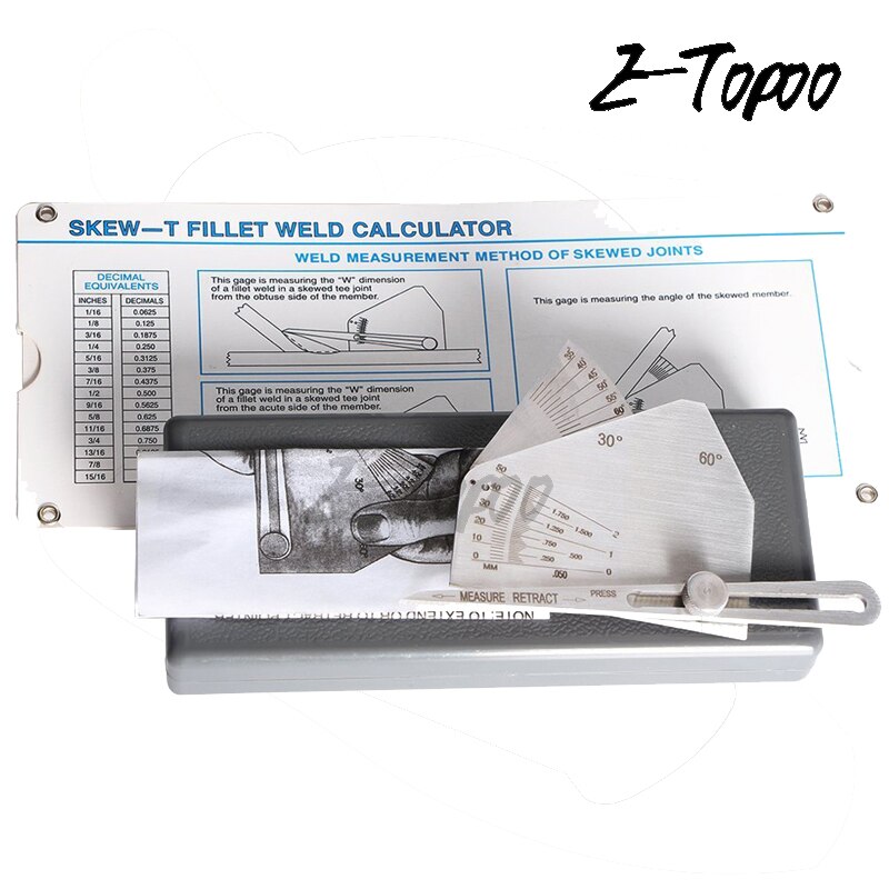 ! Skew-T Fillet Weld Gauge WELD CALCULATOR Weld measurement method of skewed joints fillet weld