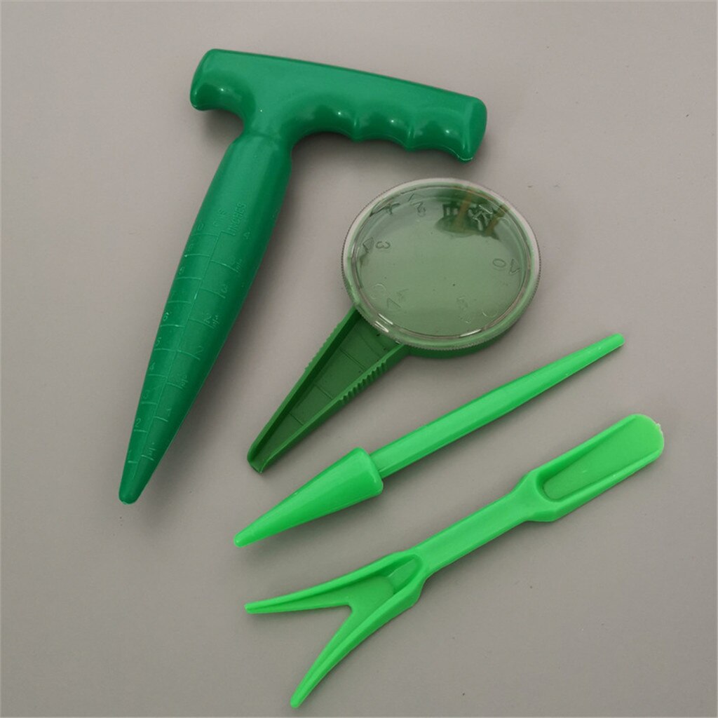 4Pcs Gardening Seeding Set Seeding Device Seedling Transplanter Greenhouse Home Hole Punch Drilling Vegetable 4.24