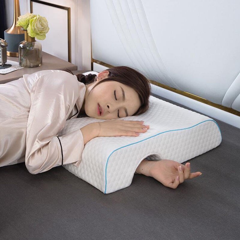 Almohada de brazo Anti-presión, almohada de memoria de rebote lento, almohada de presión para amantes de la parálisis de la mano, almohada Cervical de protección Duet