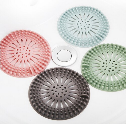 3 teile/los Silikon Waschbecken Sieb Sammeln Abfluss Kanalisation Haar Filter Schlecht Stopper Boden Küche Zubehör Spielereien Siebe GYH