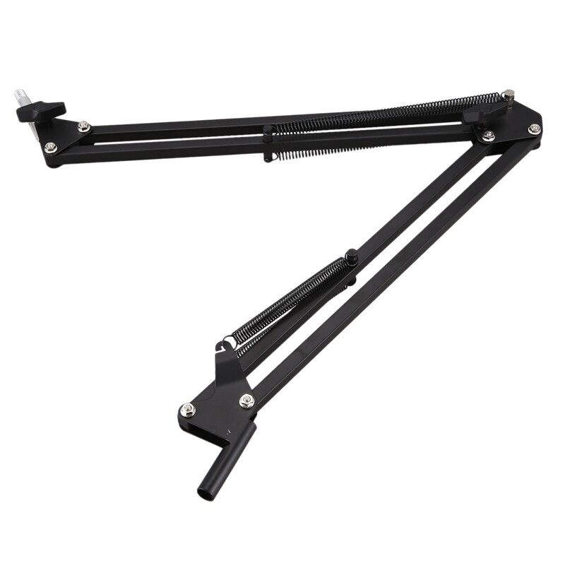 Desktop Microphone Stand Suspension Boom Scissor Arm Stand with 3/8-5/8 Screw / Shock Mount / Filter / Clip / Cable Ties