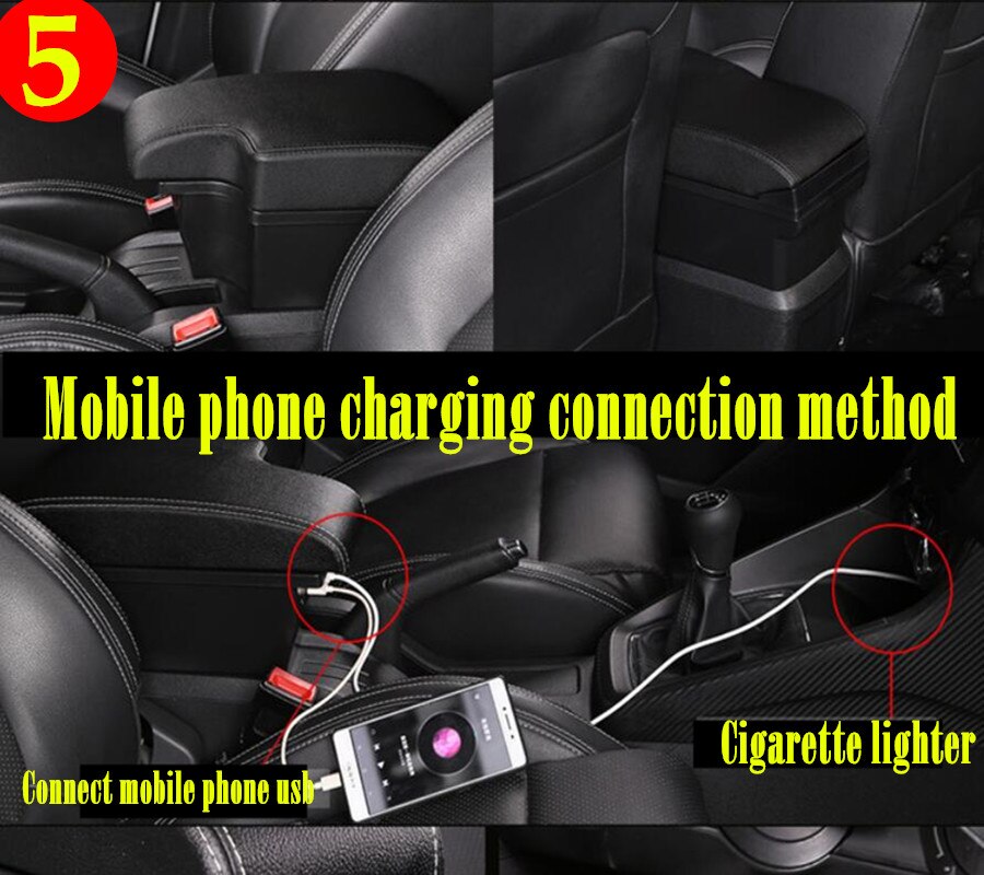 Dla Kia Rio 4 podłokietnik ze schowkiem dla Kia Rio 4 x-linia podłokietnik samochdoowy Russi 2016 2017 2018 2019 2020 akcesoria samochodowe wnętrze łatwa instalacja