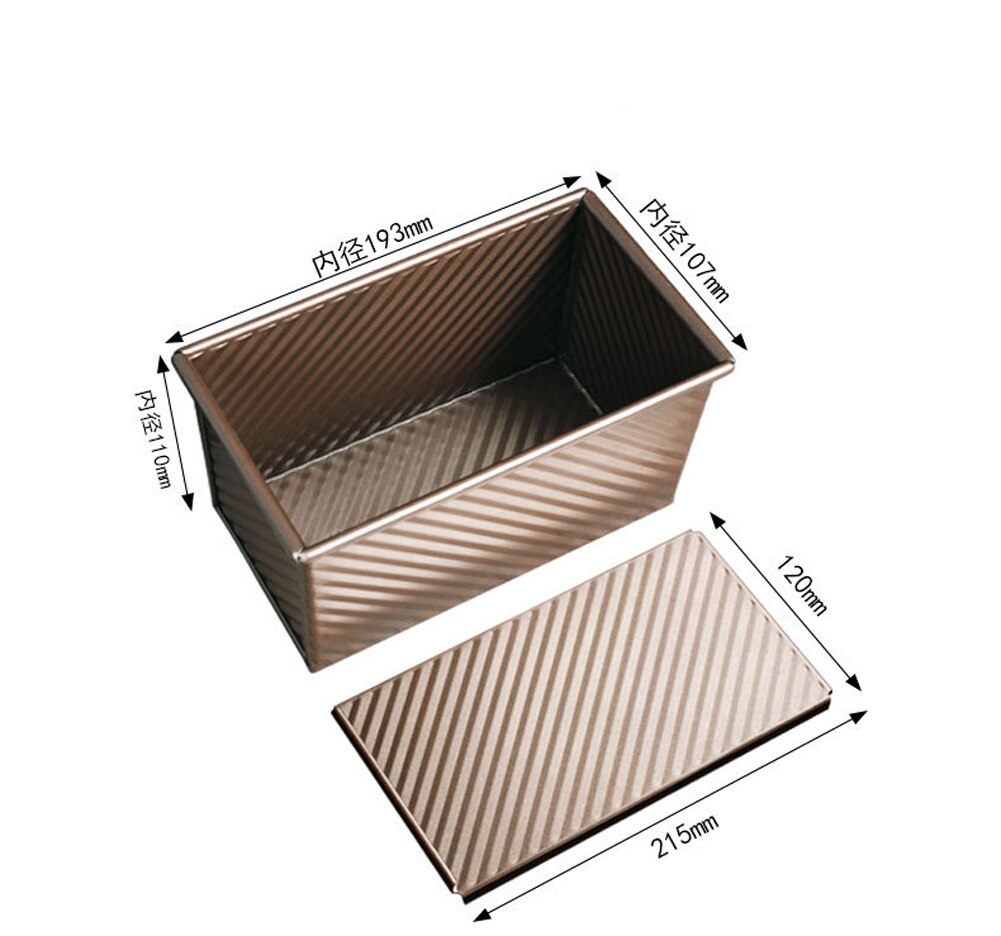 Loaf Pan Met Deksel Non-stick Bakvormen Carbon Staal Brood Toast Mold Met Cover Brood Bakken Pan Keuken bakvormen