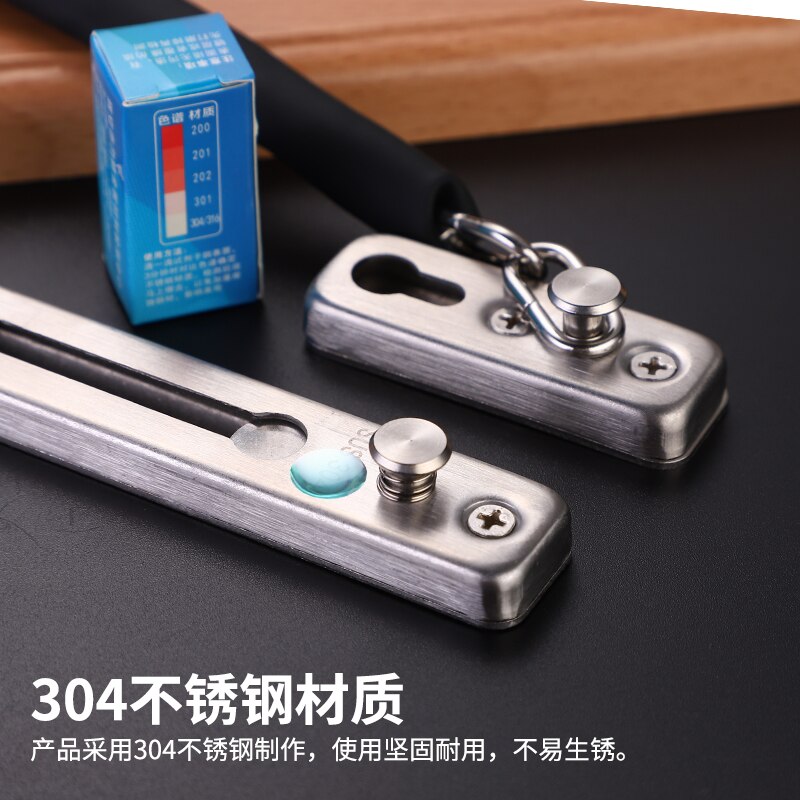 Thickened 304 stainless steel anti-theft door chain hotel room bolt safety chain door buckle anti-theft buckle lock