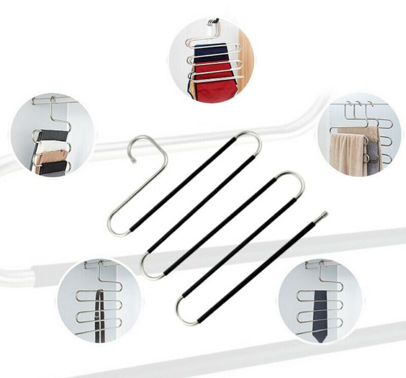 Multi Layer Kleding Rok Hangers Thuis Kledingstuk Broek Sokken Haak Clip Magazijnstelling