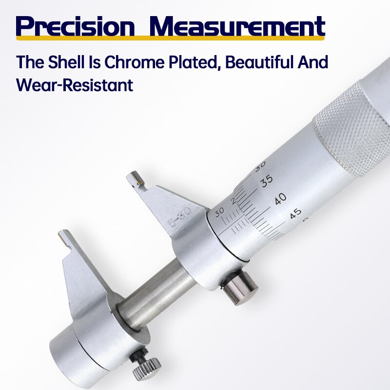 Inner Micrometer Metric Internal Micrometers Carbide High Precision Internal Diameter Measuring Tool 5-30 25-50 50-75 75-100mm