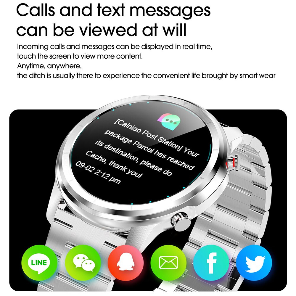 LEMFO montre intelligente fréquence cardiaque pression artérielle oxygène plein rond HD écran tactile 360*360 affichage météo Smartwatch affaires