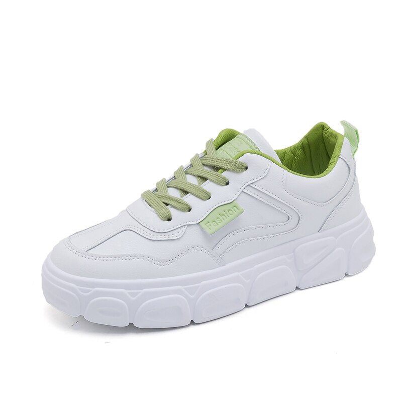 Spring Tennis Shoes for Women Athletic White Female Leather Sneakers Gym Fitness Sport Shoes Tenis Feminino Chaussure Femme: Green / 7