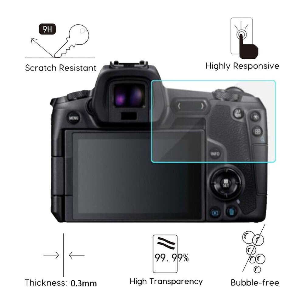 Expert Shield Displayschutzfolie Für Canon R5 – Glas, Inkl. Top LCD-Schutz, Kratzfest