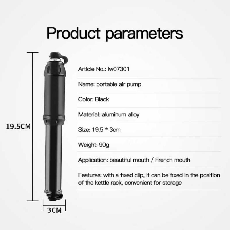 Mini Bicycle Pump High-pressure Hand Air Pump Motorcycle Electric Bike Inflator Lightweight MTB Bike Cycling Pump Accessories