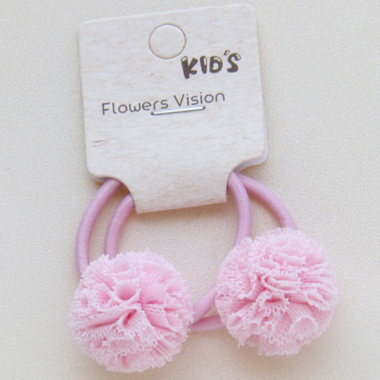 2 Stks/partij Bal Student Kleur Kralen Haar Touw Meisjes Haar Accessoires Paardenstaart Elastische Haar Band Haar Band: 9 pink