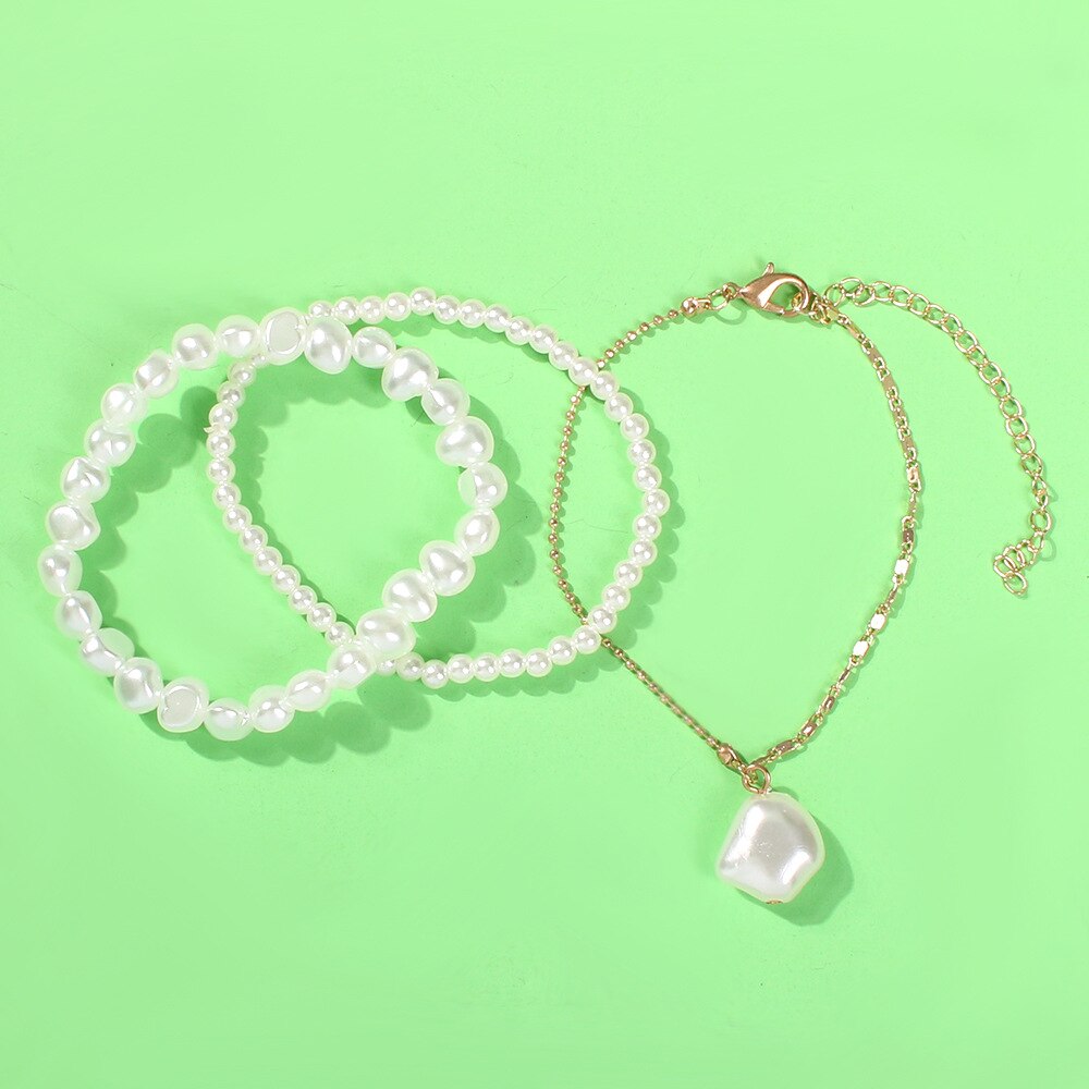 Spiaggia A Piedi Nudi Braccialetto alla caviglia sulla gamba cinturino Alla Caviglia Della Boemia Accessori per le vacanze della perla caviglia catena del braccialetto Delle Donne dei monili semplice