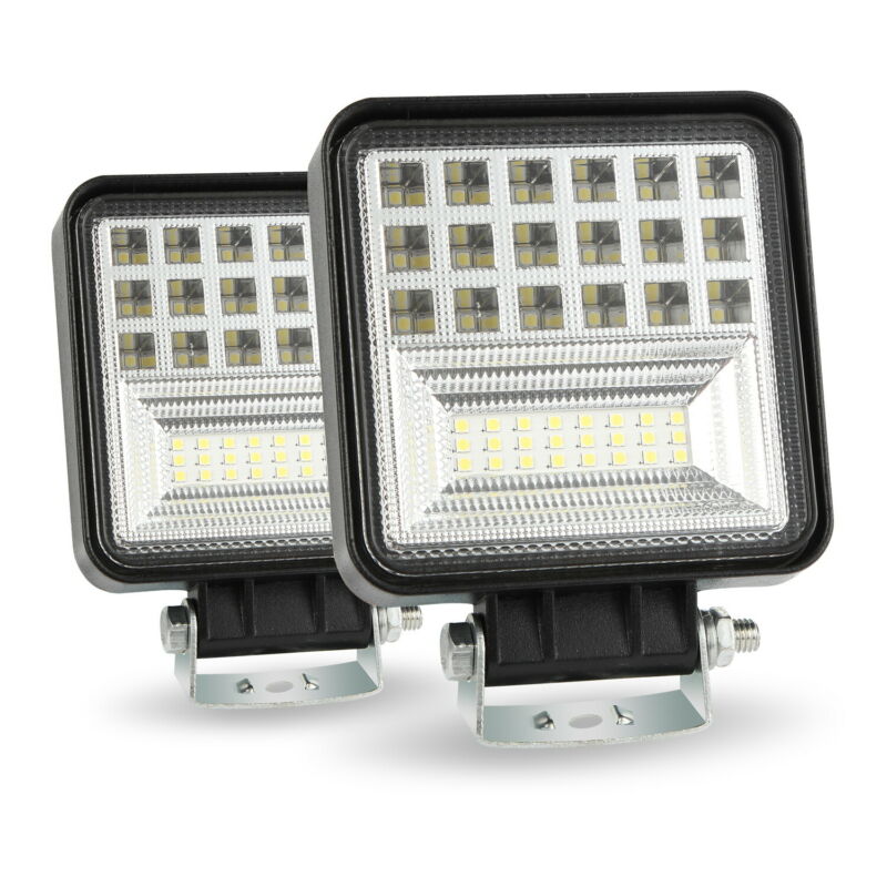 Off-road Car Lights Car Truck Boat Replacement 6000K Spotlight 45-LED 126W