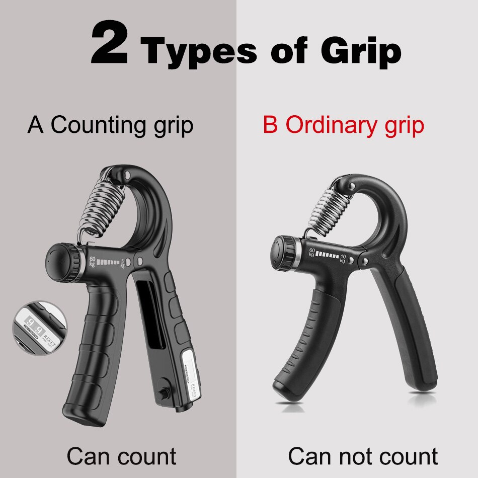 Worthdefence 5-60Kg Adjustable Hand Grip Men Countable Finger Strengther Heavy Exerciser Home Fitness Muscle Recovery Gripper